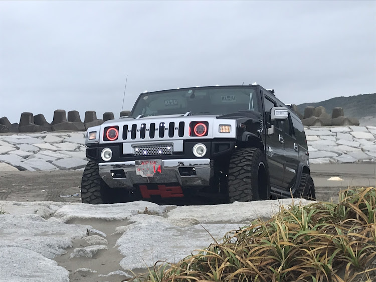 H2の海・ハマー・茨城県・滝浜エメラルドビーチに関するカスタム事例の投稿画像4枚目