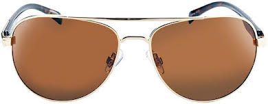 Optic Nerve ONE Cadet Polarized Sunglasses: Gold with Polarized Brown Lens alternate image 1