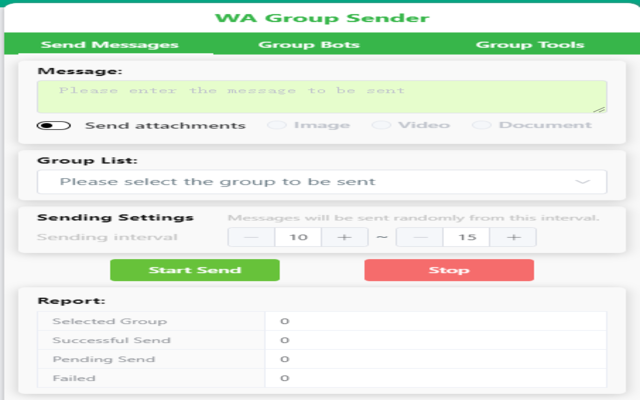 WA Group Sender Preview image 0