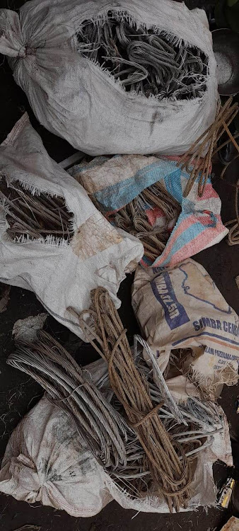 Vandalized Kenya Power property recovered from a scrap dealer along Mombasa road in Devki area within Athi River, Machakos County on Thursday, May 18, 2023.