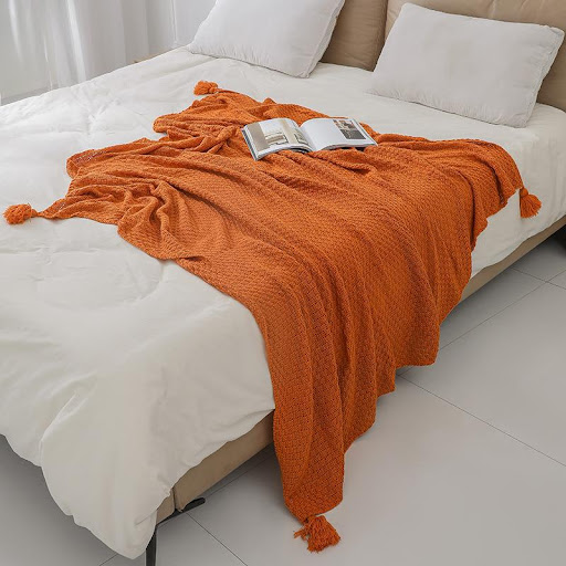 Title 25, Tassel Knitted Office Air Conditioner Nap Blank...