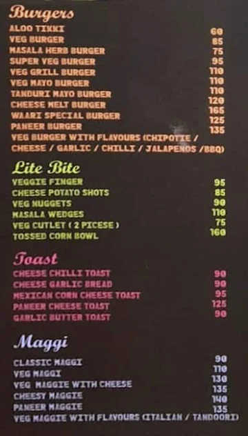 Cafe Dreamland menu 