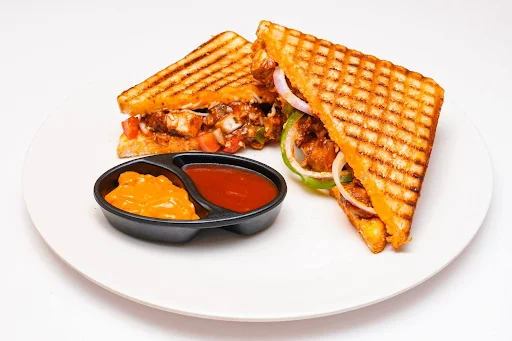 Smoky Barbecue Chicken Grilled Sandwich [1 Layer/2 Slices Bread]