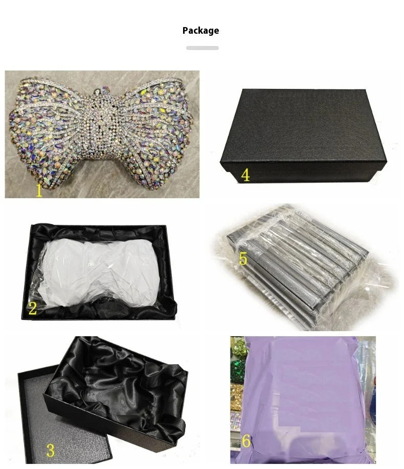 Title 5, Holle strass cocktail clutch, stijlvolle access...