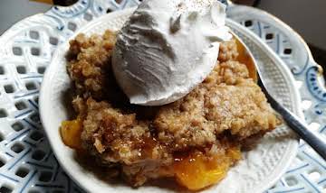 ~ Peachy Caramel Crisp ~