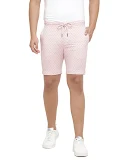 Micro Print Slim Fit Shorts