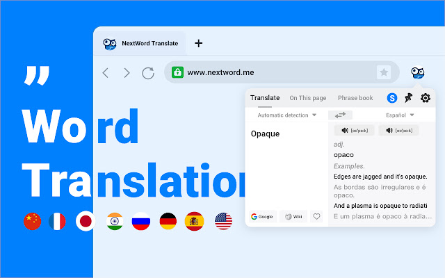 NextWord Translate