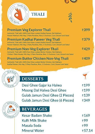 Ghee and Turmeric menu 4