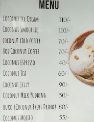 The Coconut Cafe menu 1