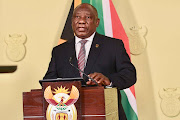 President Cyril Ramaphosa addressing the nation on South Africa’s response to the coronavirus pandemic. Picture: GCIS