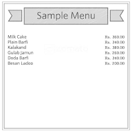 Rajasthan Sweets And Bakery menu 1