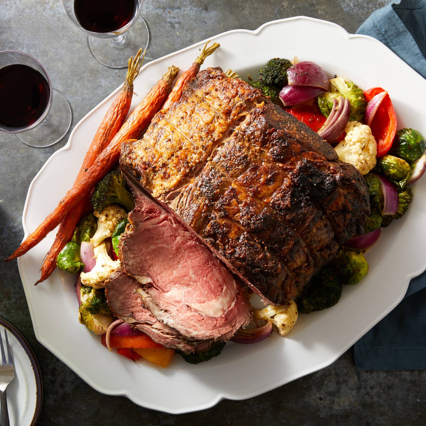 Rotisserie Beef Prime Rib Roast - DadCooksDinner