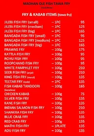 Madhan Fish Tawa Fry menu 1