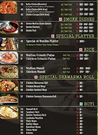 Al-Muslim Food menu 4