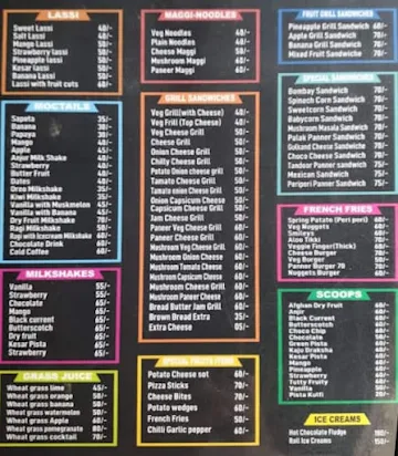 Kanksshi's Cafe menu 