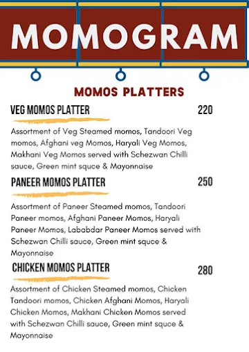 Momogram menu 