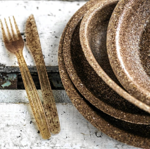 Biotrem's edible dishes are made from wheat bran.