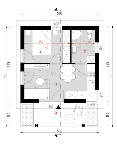 D315 - Rzut parteru