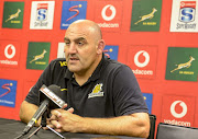 Coach Mario Ledesma of the Jaguares during the Super Rugby match between Emirates Lions and Jaguares at Emirates Airline Park on February 24, 2018 in Johannesburg, South Africa. 