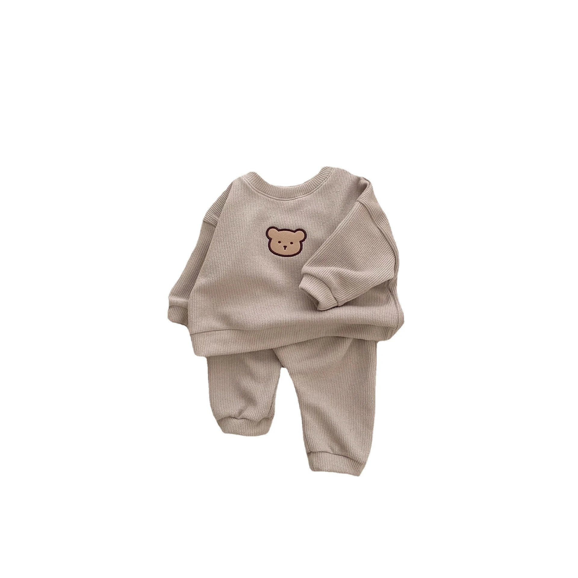 Title 2, Suéter Infantil Bordado de Urso Estilo Outono C...