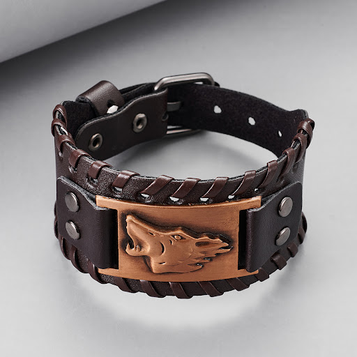 Title 3, Toten Design Nordic Viking Odin Bracelet Genuin...