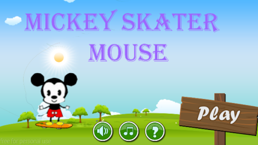 Mickey skater mouse