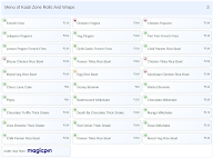 Kaati Zone Rolls And Wraps menu 3