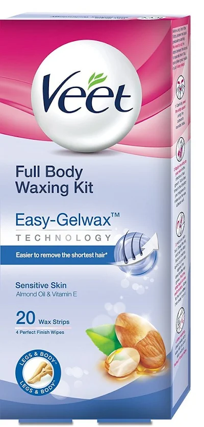 Veet Full Body Waxing Kit Sensitive Skin 1x20