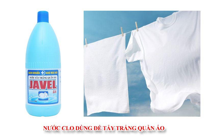Tẩy trắng áo quần hiệu quả và tiết kiệm thời gian cùng với nước tẩy Javel