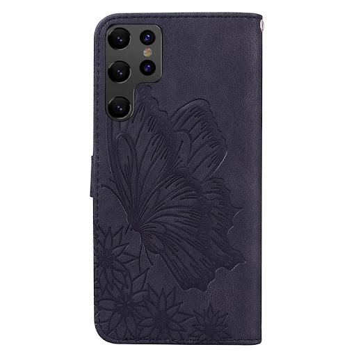 Title 2, Retro Big Bowknot Embossed Leather Case Phone C...