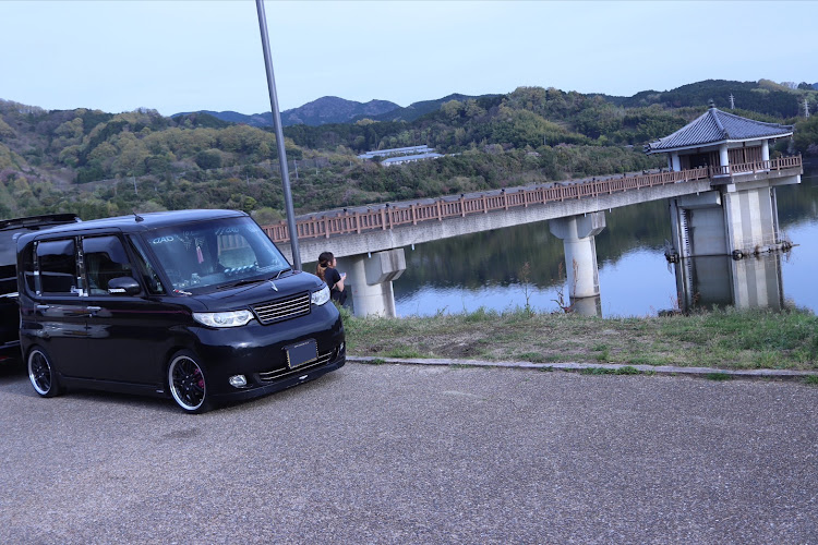 タントカスタムの車好き女子・橋と愛車・梅雨明けまだ？・熱中症に気をつけて!!・いいね！をしてくれた人に感謝✨に関するカスタム事例の投稿画像1枚目
