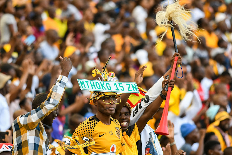 Kaizer Chiefs fans during the Absa Premiership match against Golden Arrows at Moses Mabhida Stadium on January 25, 2020.