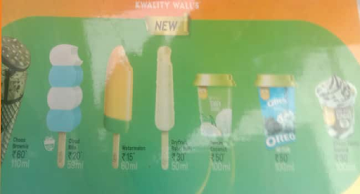 Kwality Wall's Frozen Dessert And Ice Cream Shop menu 