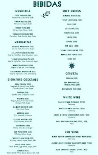 Frida Cantina menu 1