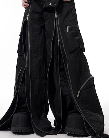 Drievoudig gevouwen casual broek me - 3
