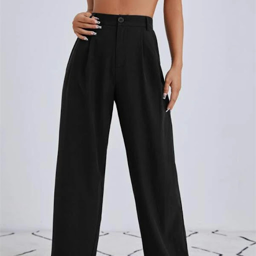 Title 6, Womens High Waist Casual Wide-leg Suit Trouser...