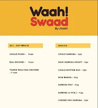 Waah! Swaad menu 1