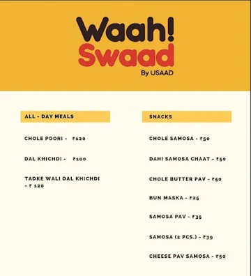 Waah! Swaad menu 