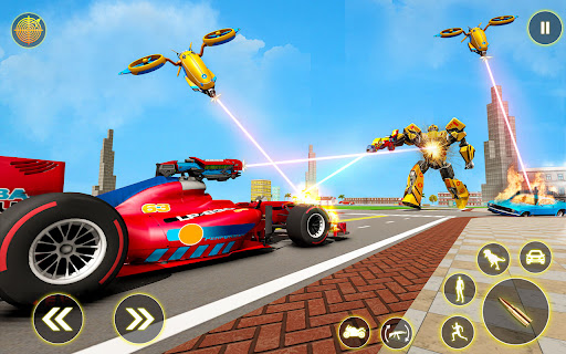 Flying Dinosaur Robot Car Game