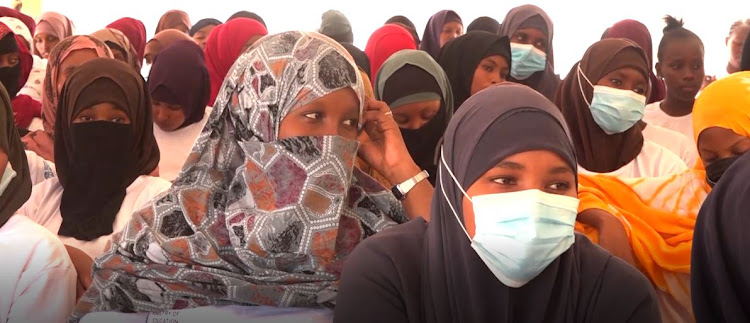 some of the beneficiaries of the wings to fly program from Garissa county.