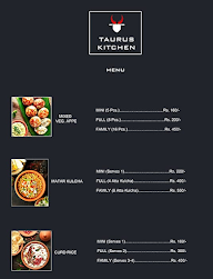 Taurus Kitchen menu 1