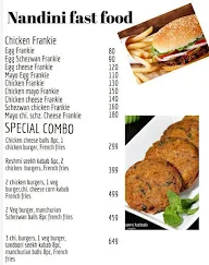 Nandini Fast Food menu 2