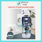 Chai Xịt Vệ Sinh Máy Ảnh, Bàn Phím, Bo Mạch Máy Tính 450Ml - Bình Xịt Khí Nén Đa Năng Dùng Cho Máy Quay, Ống Kính...