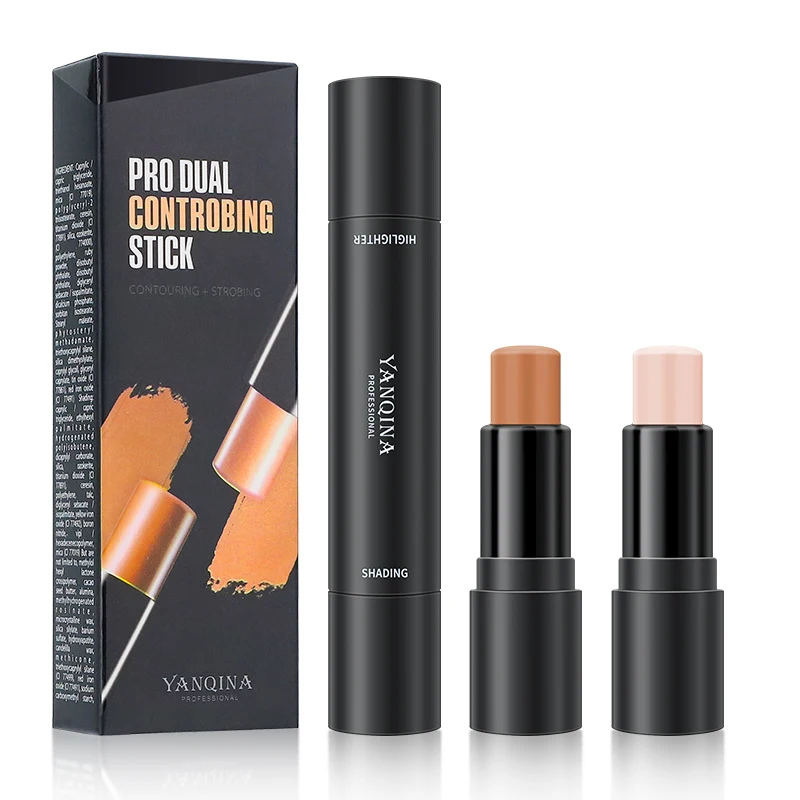 Dubbele Concealer voor V-Gezicht, Neusbrug Highlight & Shadow. Licht op, contouren en definieer. Accentueer jouw natuurlijke schoonheid.