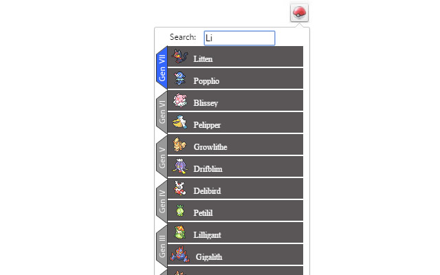 Pokémon Quick Search