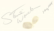 Stevie Wonder left his fingerprints in the guest book. 