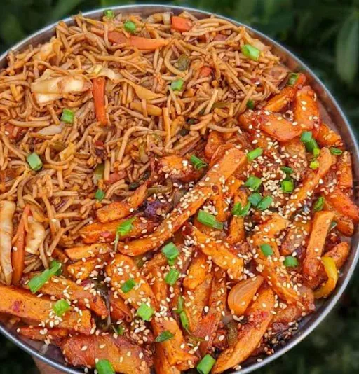 Chilli Potato + Chowmein