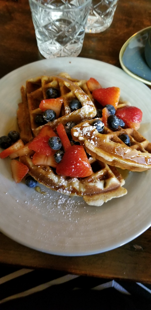 Gluten-Free Waffles at Blue Daisy Cafe