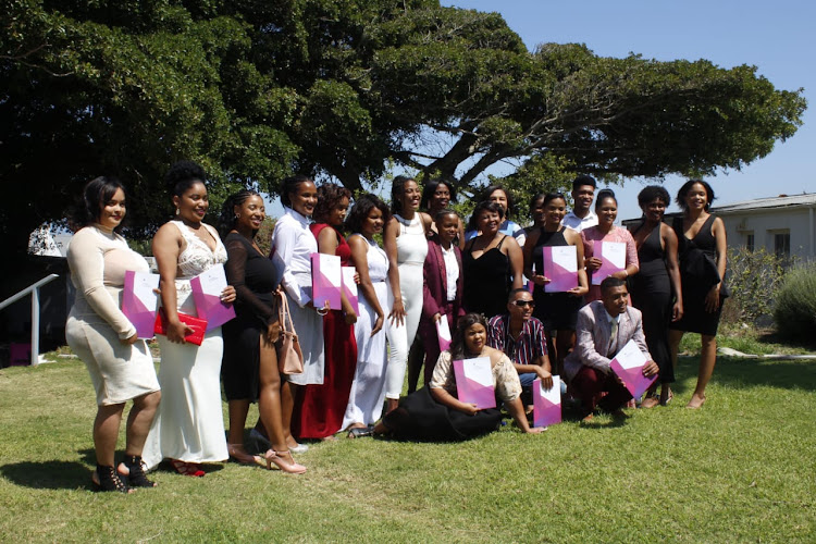 The group of youngsters from Helenvale in Port Elizabeth who completed a two-month training course in Port Alfred