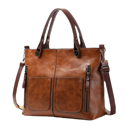 Title 11, Womens Large-capacity Retro Tote Bag Simple Cr...